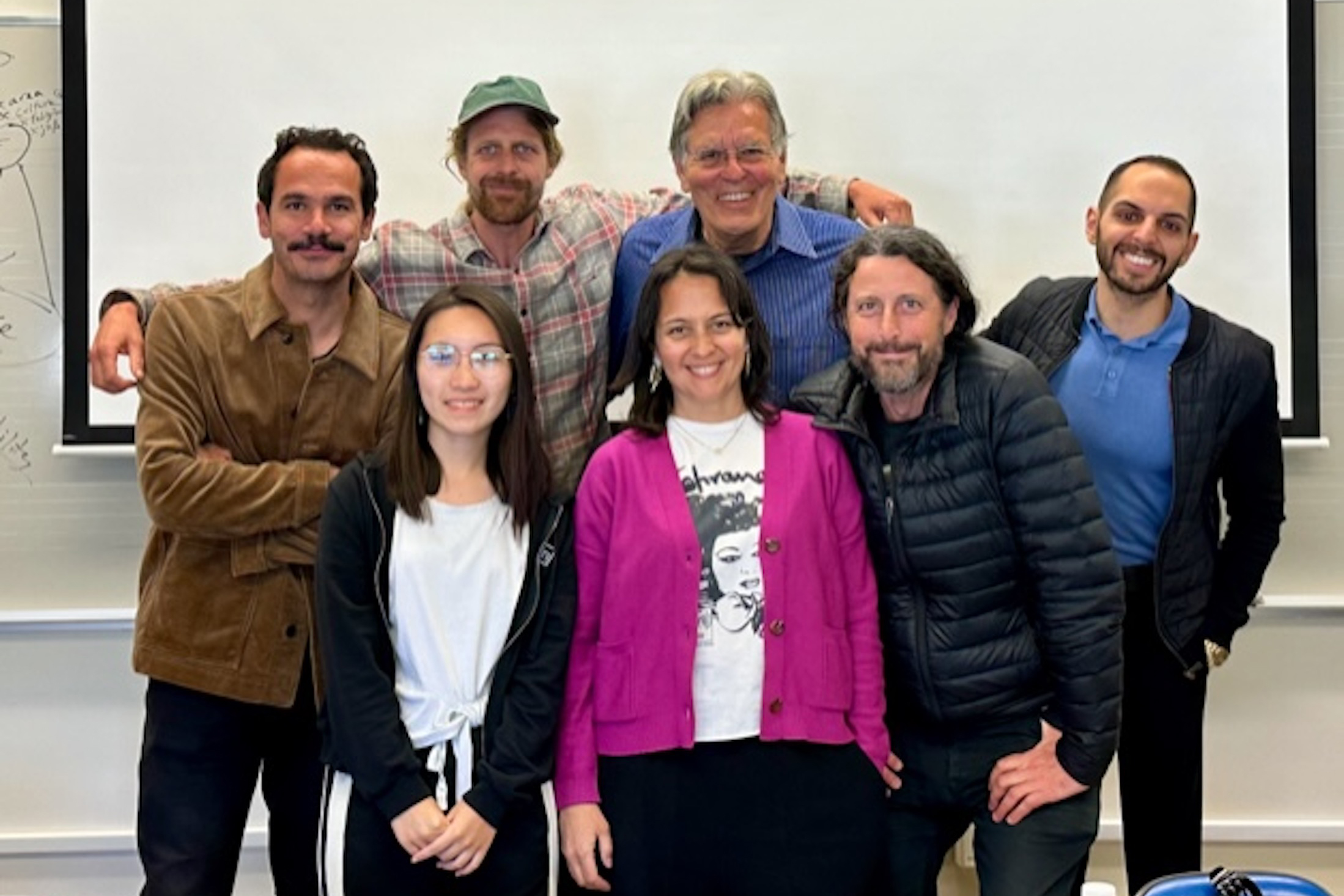 UCSB students and faculty with visiting scholar Farzaneh Hemmasi 