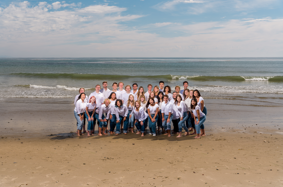 UCSB Chamber Choir on beach