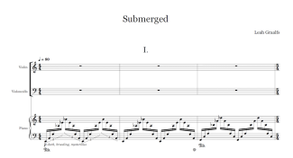 photo of Leah Graalf's sheet music of piece titled Submerged